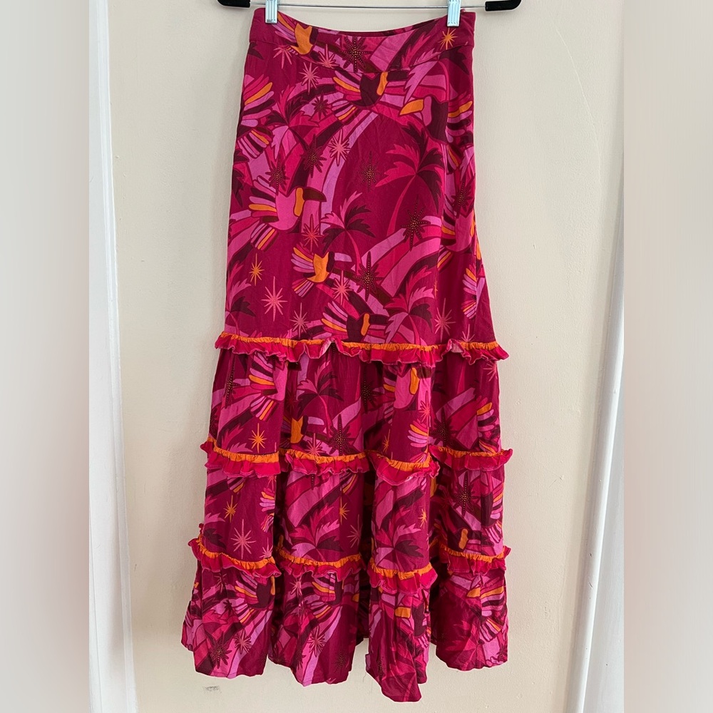 Anthropologie Farm Rio Maxi Skirt